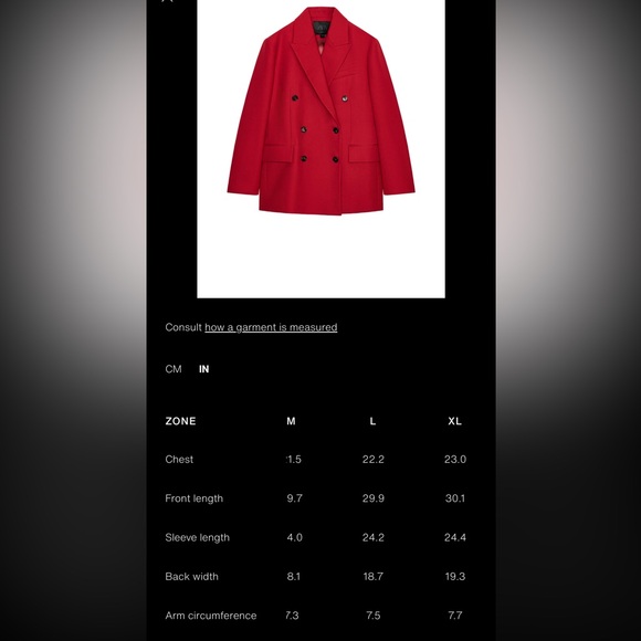 ZW collection double-breasted blazer, red - Picture 16 of 16